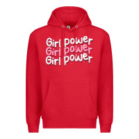 Red girl power Premium Hoodie - MaliasSmallBusiness