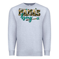 Heather Grey mama's boy Premium Sweatshirt - AdoDesignShop