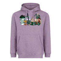Lavender hunter green hockey coffee cups Heavyweight Hoodie - AdoDesignShop