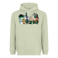 Matcha hunter green hockey coffee cups Heavyweight Hoodie - AdoDesignShop