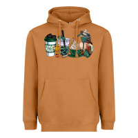 Meerkat hunter green hockey coffee cups Heavyweight Hoodie - AdoDesignShop