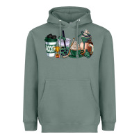 Sage hunter green hockey coffee cups Heavyweight Hoodie - AdoDesignShop