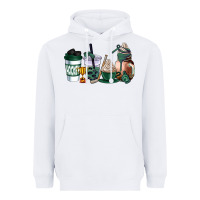 White hunter green hockey coffee cups Heavyweight Hoodie - AdoDesignShop