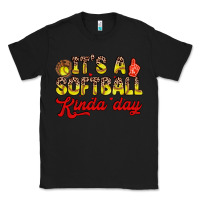 Black it s a softball kinda day Classic Tee - Zillion Design Studio