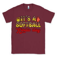 Burgundy it s a softball kinda day Classic Tee - Zillion Design Studio