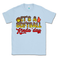Dusty Blue it s a softball kinda day Classic Tee - Zillion Design Studio
