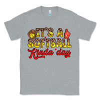 Heather Grey it s a softball kinda day Classic Tee - Zillion Design Studio