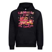 Black calorias de amor no cuentan mexican valentines day Urban Hoodie - MaliasSmallBusiness