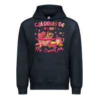 Navy calorias de amor no cuentan mexican valentines day Urban Hoodie - MaliasSmallBusiness
