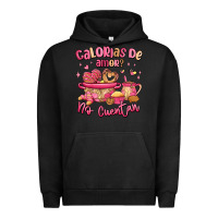 Pigment Black calorias de amor no cuentan mexican valentines day Urban Hoodie - MaliasSmallBusiness