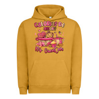 Pigment Peanut Butter calorias de amor no cuentan mexican valentines day Urban Hoodie - MaliasSmallBusiness