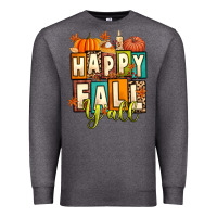 Charcoal Heather happy fall y'all Premium Sweatshirt - Artiststas