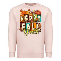 Pale Pink happy fall y'all Premium Sweatshirt - Artiststas