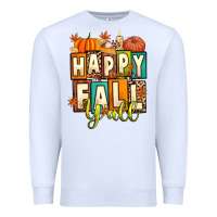 White happy fall y'all Premium Sweatshirt - Artiststas