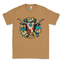 Toasted Coconut texas longhorn sunflower background Classic Tee - RanaPortraitStore