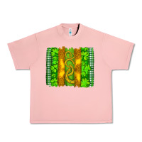 Salmon saint patricks horseshoe shamrock leopard glitter brushstroke Urban Heavy Tee - Artiststas