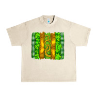 Sandshell saint patricks horseshoe shamrock leopard glitter brushstroke Urban Heavy Tee - Artiststas