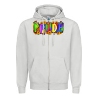 Dove Grey pride Zipper Hoodie - Zillion Design Studio