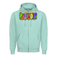 Seafoam pride Zipper Hoodie - Zillion Design Studio