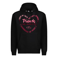 Black side by or miles apart friends will always be conn Premium Hoodie - MaliasSmallBusiness