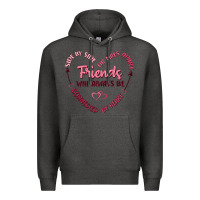 Charcoal Heather side by or miles apart friends will always be conn Premium Hoodie - MaliasSmallBusiness