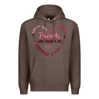 Coffee side by or miles apart friends will always be conn Premium Hoodie - MaliasSmallBusiness