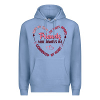 Colony Blue side by or miles apart friends will always be conn Premium Hoodie - MaliasSmallBusiness