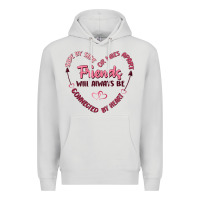 Dove Grey side by or miles apart friends will always be conn Premium Hoodie - MaliasSmallBusiness