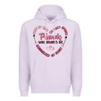 Lilac side by or miles apart friends will always be conn Premium Hoodie - MaliasSmallBusiness