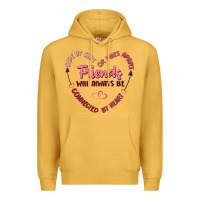 Mustard side by or miles apart friends will always be conn Premium Hoodie - MaliasSmallBusiness