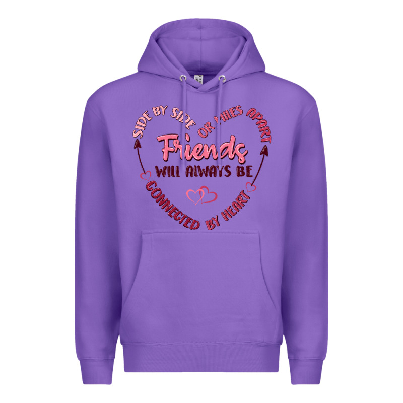 Side By Or Miles Apart Friends Will Always Be Conn Premium Hoodie by MaliasSmallBusiness | Teevron