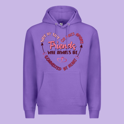 Side By Or Miles Apart Friends Will Always Be Conn Premium Hoodie Designed By Maliassmallbusiness