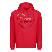 Red side by or miles apart friends will always be conn Premium Hoodie - MaliasSmallBusiness