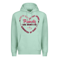 Seafoam side by or miles apart friends will always be conn Premium Hoodie - MaliasSmallBusiness