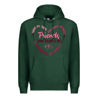 Sports Green side by or miles apart friends will always be conn Premium Hoodie - MaliasSmallBusiness