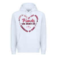 White side by or miles apart friends will always be conn Premium Hoodie - MaliasSmallBusiness