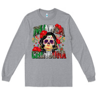 Heather Grey mama chingona Long Sleeve Tee - Zillion Design Studio