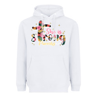 White she is strong proverbs 31 25 Heavyweight Hoodie - JahusDesignShop