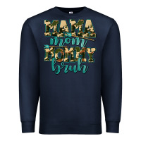 Navy mama mom mommy bruh with arrow Premium Sweatshirt - AdoDesignShop