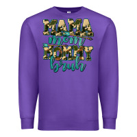 Purple mama mom mommy bruh with arrow Premium Sweatshirt - AdoDesignShop