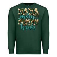 Sports Green mama mom mommy bruh with arrow Premium Sweatshirt - AdoDesignShop