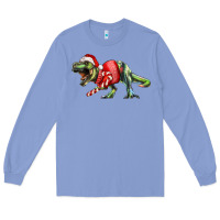 Colony Blue t rex christmas Long Sleeve Tee - RanaPortraitStore