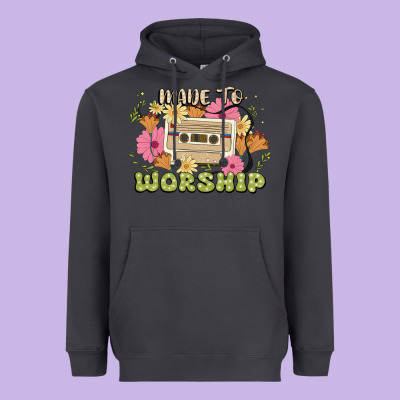 Made To Worship Heavyweight Hoodie Designed By Jahusdesignshop