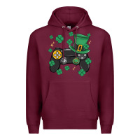 Burgundy video game st patricks day Premium Hoodie - MaliasSmallBusiness