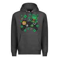 Charcoal Heather video game st patricks day Premium Hoodie - MaliasSmallBusiness