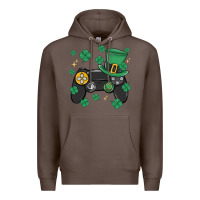 Coffee video game st patricks day Premium Hoodie - MaliasSmallBusiness
