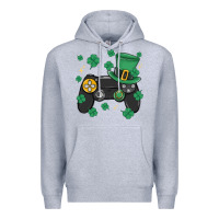 Heather Grey video game st patricks day Premium Hoodie - MaliasSmallBusiness