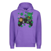 Purple video game st patricks day Premium Hoodie - MaliasSmallBusiness