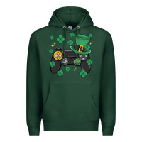 Sports Green video game st patricks day Premium Hoodie - MaliasSmallBusiness
