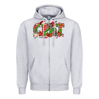 Heather Grey christmas cpht pharmacy technician Zipper Hoodie - texasbilliewilder